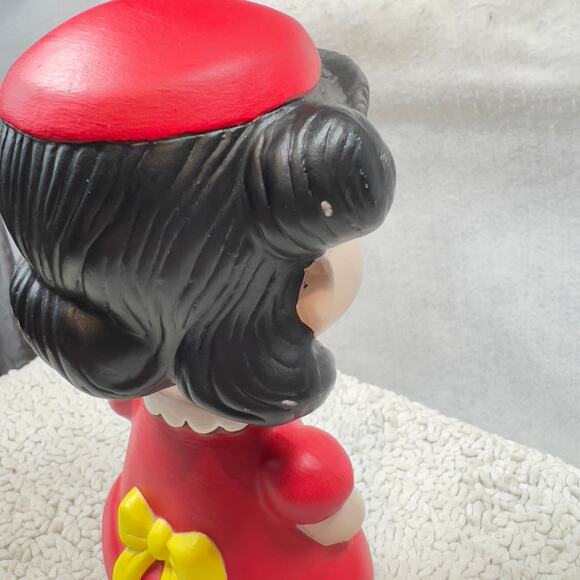 Peanuts Lucy Vintage Hand Painted Ceramic RARE 1968 Shultz Charlie Brown - Picture 14 of 16